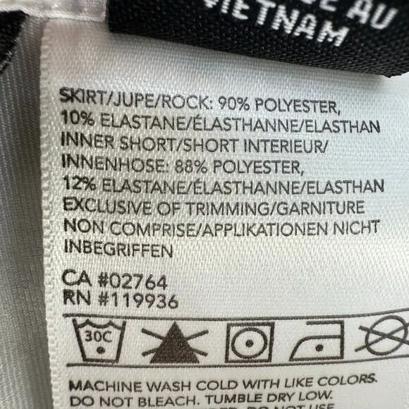 N'Vo by Lanctot Skort Women's 10 Size White Black Golf Skort Pickleball Golf EUC - Picture 8 of 13